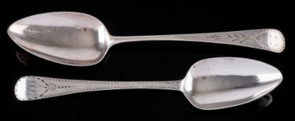 A George III silver Old English pattern tablespoon, maker George Smith & Thomas Hayter, London,