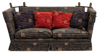 A Contemporary Knole settee:,