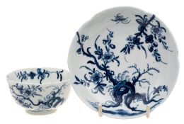 A single owner collection of early Worcester blue and white porcelain acquired from specialist