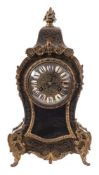 A French boulle mantel clock: the eight-day duration movement striking the hours and half-hours on
