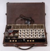 A mid 20th century cased resistance board,
