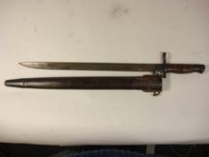 A US Model 1917 bayonet by Remington: the blade stamped as per title,