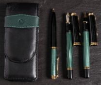 A Pelikan M600 pen set: comprising fountain pen,