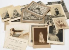 FOLIES BERGERE : An original contract of employment and photographs of Miss Coral Aster,