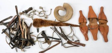 Three pairs of nickel plated spurs by Peal, London,