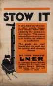 After Frank Newbould (1887-1951) Two LNER posters 'Stow It...' and 'Plant...