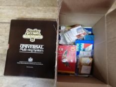 Booklet collection in box and album, all world,