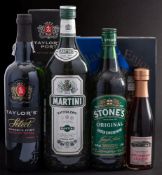 A bottle of Taylor's Vintage Port 2000: a bottle of Taylor's Select Reserve Port,