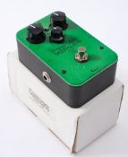 A J Rocket Audio Designs 'Chicken Soup' overdrive pedal: black volume,