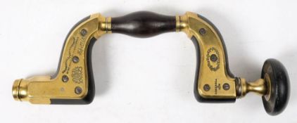 A late 19th century rosewood and brass 'Ultimatum Framed Brace' by William Marples & Sons,