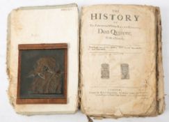 'The History of Don Quioxote' printed by Richard Hodgkinsonne for Andrew Crooke,