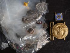 A collection of German military and Political party badges: including NSDAP lapel badges,