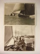An early 20th century photograph of a yacht crew by Beken & Sons, Cowes:,