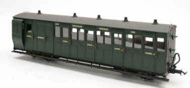 BMS/Accucraft. A G gauge Lynton & Barnstaple Third & Guard coach: SR green No.4108, unboxed.