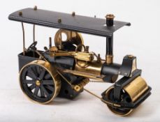 Wilesco (West Germany) A D376 live steam road roller and traction engine 'Old Smokey': in black and