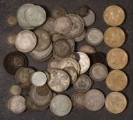 A bag of mixed pre-1947 silver etc: