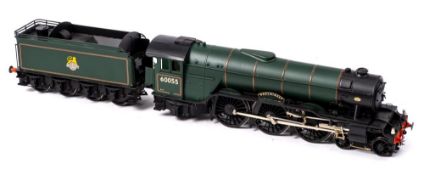 A kit built O gauge model of the Gresley A3 Class 4-6-2 locomotive and tender 'Wool Winder' No