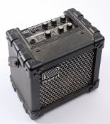 A Roland 'Micro Cube' amplifier: COSM model with chorus, flanger, phaser, tremolo,