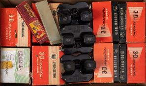 A collection of '3-D Viewmaster' stereoscopes in original boxes and loose: