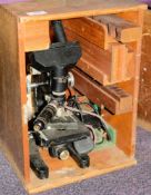 A Cooke Troughton & Simms Ltd, binocular microscope:,