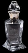 A silver collared presentation decanter for Quantock Stag Hounds Point To Point,