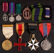 A George V Imperial Service Medal to Richard Thomas Henry Monk:,
