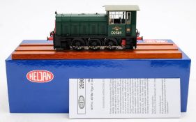 Heljan O gauge Hunslet Type A/Br Class 05 0-6-0 diesel shunter, D2589: BR green,