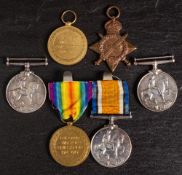 Three World War I pairs: '114905 W J Simms PO1 RN' 'S-37638 Pte S Jewell ASC' 'M G Moore VAD'