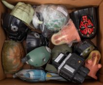 A collection of Galoob Toys Star Wars 'Micro-Machines' play sets: in the form of character heads