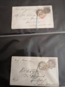 Ten Royal Mail albums, with collection of mainly covers, including some Queen Victoria,