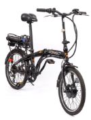 A Coyote Connect folding electric bike: together with charger, helmet and cover.