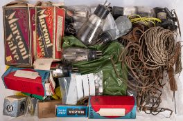 A collection of early 20th century radio valves: including Marconi, Ediswan, Mazda and others,