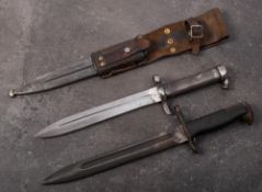 A Swedish M1896 pattern bayonet with production stamp 'EJAB' for the Eskilstuna plant:,