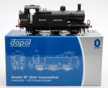 Dapol O gauge 7S-026-005uU Fowler 3F 'Jinty' locomotive: with instructions, boxed.