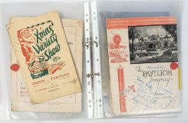 A collection of mid-20th century Torbay theatre programmes: including a signed The Pavillion