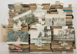 A large collection of early 20th century foreign topographical postcards: alphabetically arranged