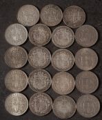 Nineteen halfcrowns,