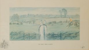 Charles Johnson Payne 'Snaffles' [1884-1967]- The Finest View in Europe,:- coloured print,