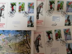 Signed Cover Thematic collection, mostly Birds, in album and loose,