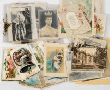 A collection of miscellaneous postcards and cigarette cards: early 20th century GB topography and