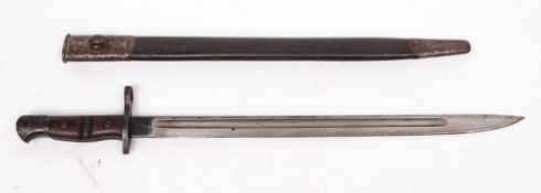 A 1913 pattern bayonet for P14-P17 rifles dated' 5-17' by Remington: the blade stamped as per title