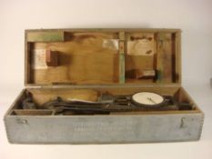 A WWII Admiralty Pattern Interceptor Plotter No 756 in original case: