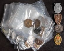 A collection of German political totems and political rally totems: including International Labour