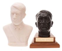 A WWII period German oak wall bracket with insignia: 30cm,