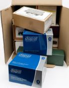 A collection of various empty boxes for model kit and scale model railways: (a lot)