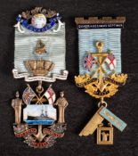 An Edwardian silver and enamel Masonic Founder's jewel for The Royal Naval Lodge No.