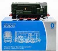 A boxed Dapol 7D-008-001U O gauge Class 08 Diesel Electric Shunter: dark green, No D3117,