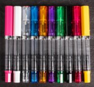 A group of ten TWSBI (Taiwan) 'Eco' Piston filing fountain pens: in various colours (10)