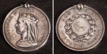 A Victorian New Zealand Medal: undated and name erased,