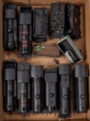 Dublo and others. A group of unboxed OO/HO gauge steam locomotives: in BR black.